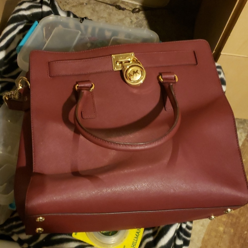 Maroon MK handbag